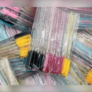 Šukutės blakstienoms, GLITTER įvairiaspalvis mix, 50vnt/pak