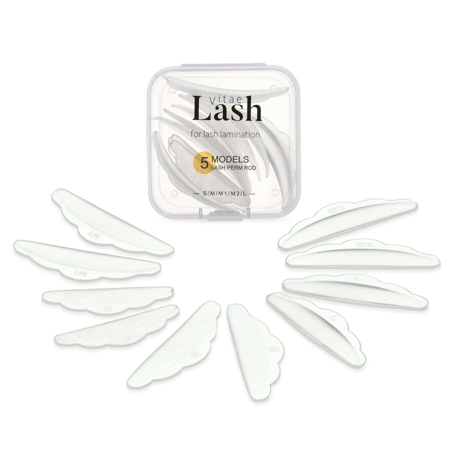 Blakstienų laminavimo silikonai, 5 poros (S, M, M1, M2, L)